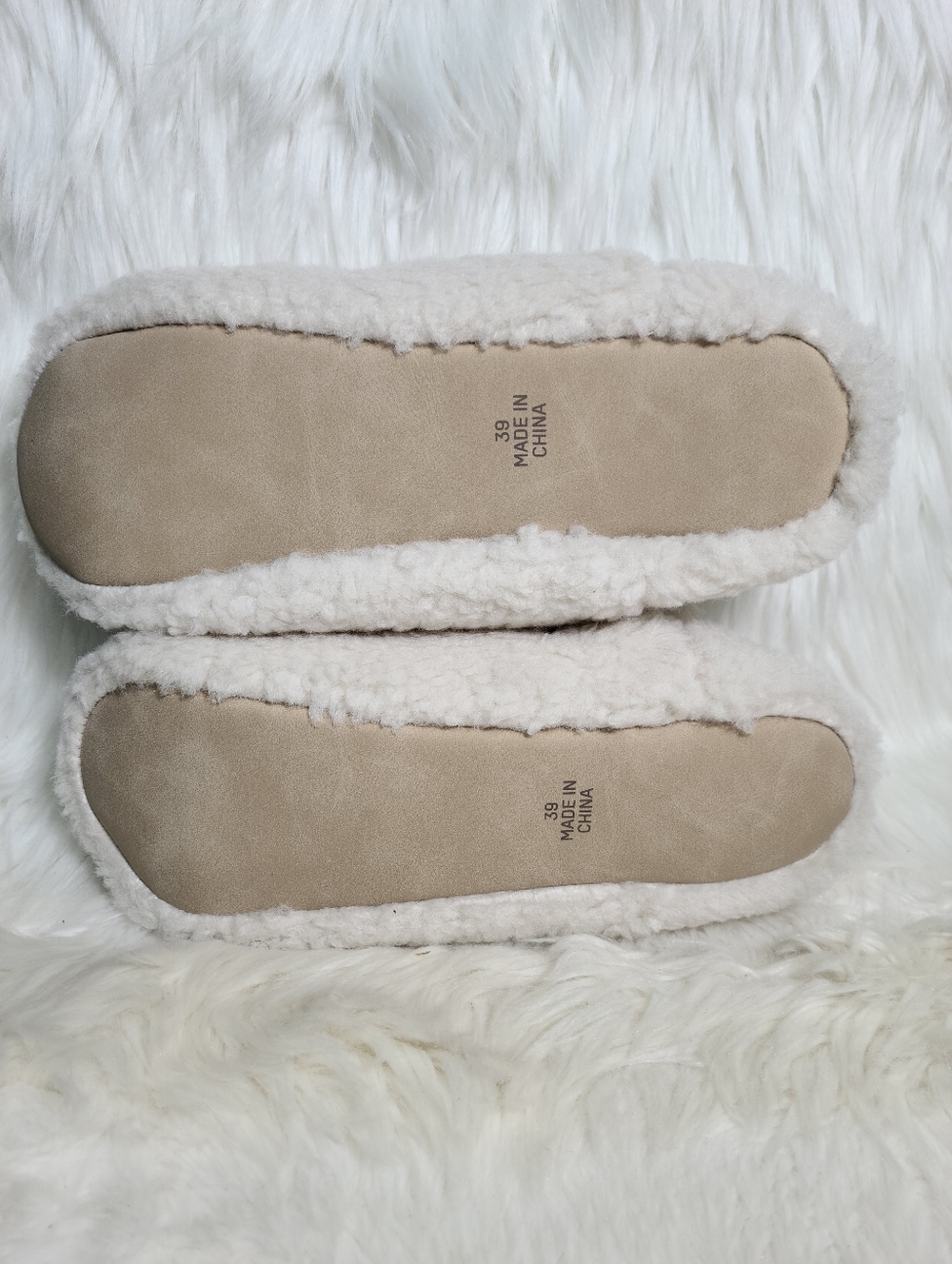 SKIMS X CPFM Collab Teddy Bear Slippers Marble Women 8.5 / 39 NEW - Picture 6 of 7